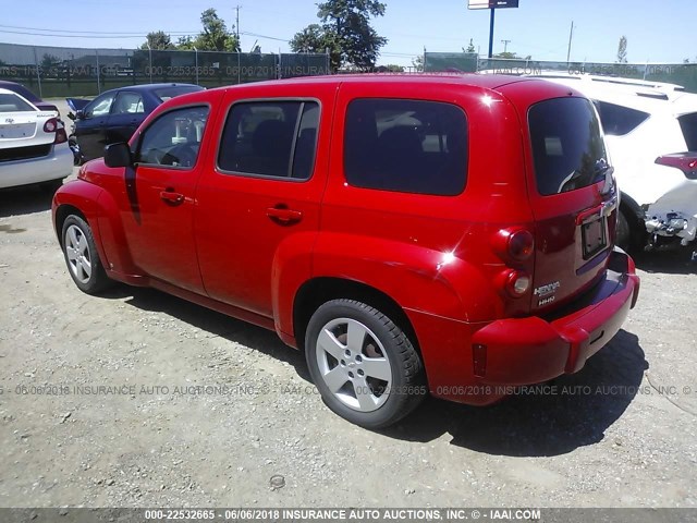 3GNDA13D98S550831 - 2008 CHEVROLET HHR LS RED photo 3