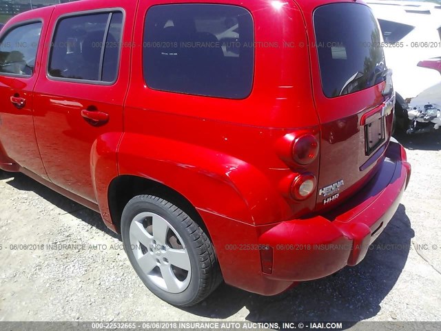 3GNDA13D98S550831 - 2008 CHEVROLET HHR LS RED photo 6