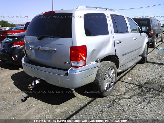 1A8HX58257F572473 - 2007 CHRYSLER ASPEN LIMITED SILVER photo 4