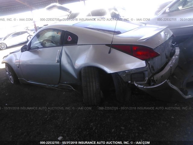 JN1AZ34E23T003960 - 2003 NISSAN 350Z COUPE SILVER photo 3