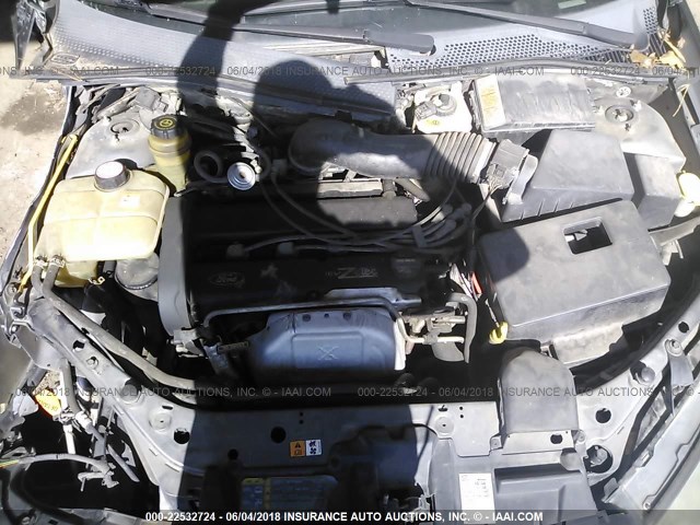 1FAFP38373W332756 - 2003 FORD FOCUS ZTS GRAY photo 10
