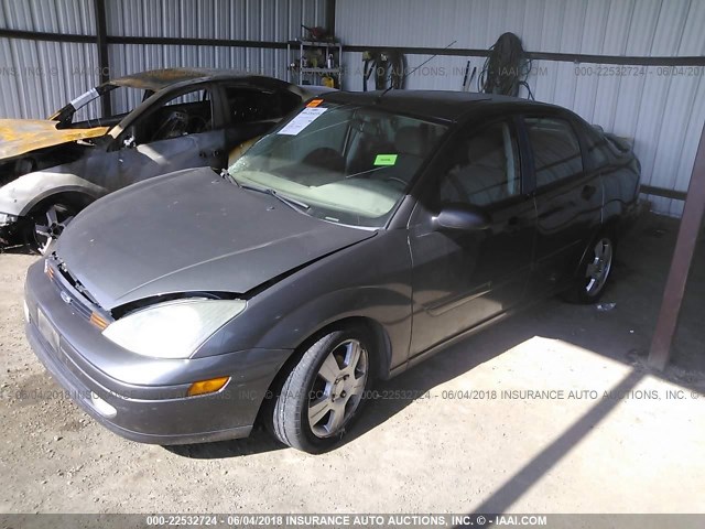1FAFP38373W332756 - 2003 FORD FOCUS ZTS GRAY photo 2