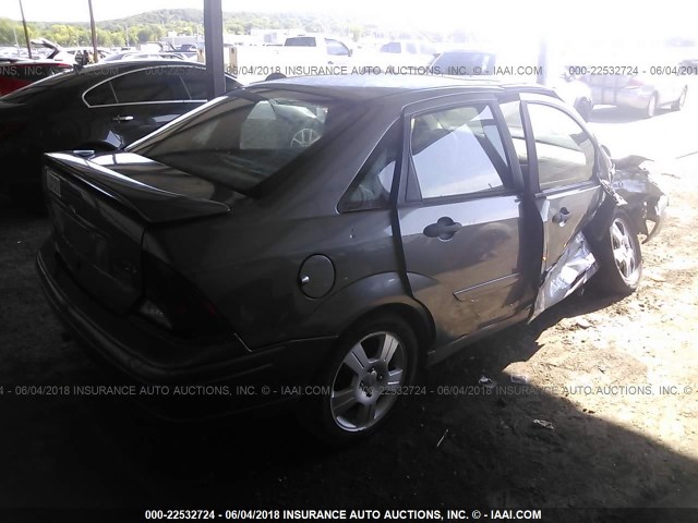 1FAFP38373W332756 - 2003 FORD FOCUS ZTS GRAY photo 4