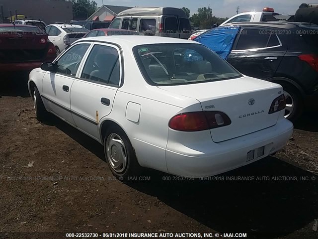 2T1BR12E0XC120586 - 1999 TOYOTA COROLLA VE/CE/LE Weiß Foto 3