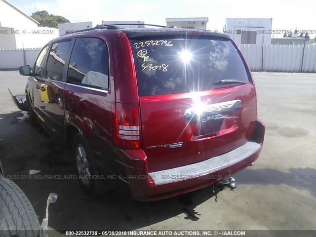 2A8HR54PX8R717240 - 2008 CHRYSLER TOWN & COUNTRY TOURING RED photo 3