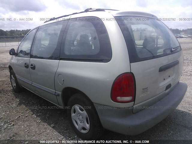 2B4FP25B1XR354540 - 1999 DODGE CARAVAN GRAY photo 3