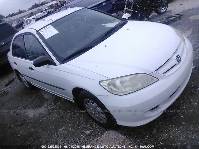 2HGES16304H542404 - 2004 HONDA CIVIC DX VP WHITE photo 1