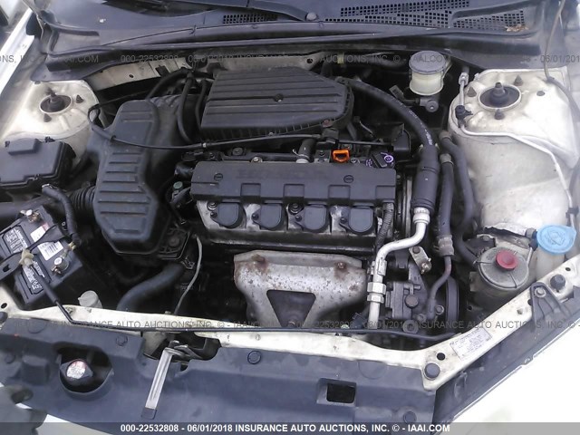 2HGES16304H542404 - 2004 HONDA CIVIC DX VP 白色 照片 10
