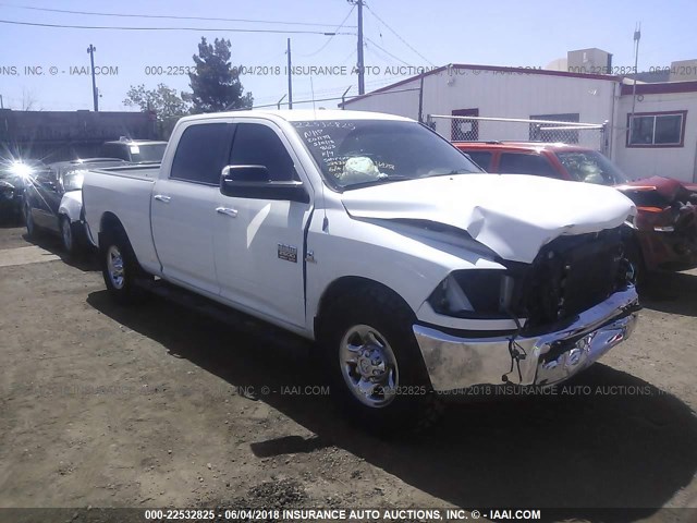 3C6TD4DLXCG173500 - 2012 DODGE RAM 2500 SLT WHITE photo 1