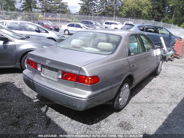 4T1BG22KX1U072828 - 2001 TOYOTA CAMRY CE/LE/XLE 金色 照片 4