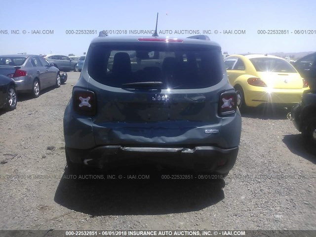 ZACCJABTXGPE37466 - 2016 JEEP RENEGADE LATITUDE GRAY photo 6