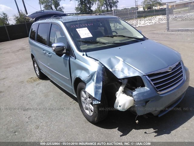 2A4RR5D11AR398513 - 2010 CHRYSLER TOWN & COUNTRY TOURING BLUE photo 1