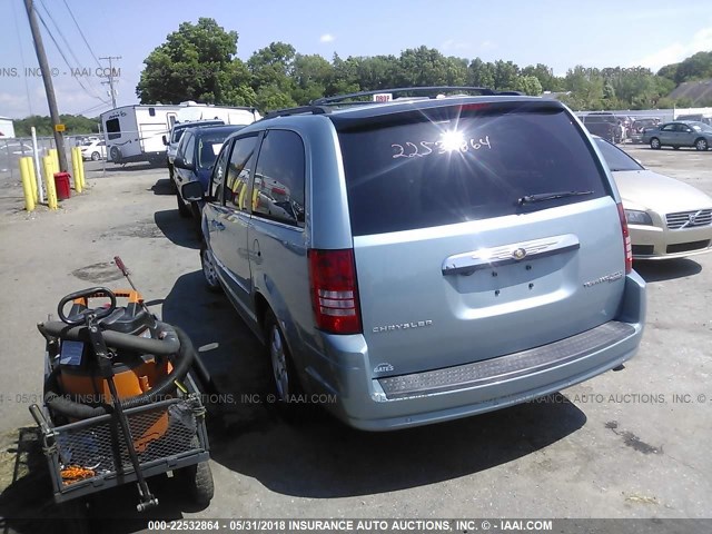 2A4RR5D11AR398513 - 2010 CHRYSLER TOWN & COUNTRY TOURING BLUE photo 3