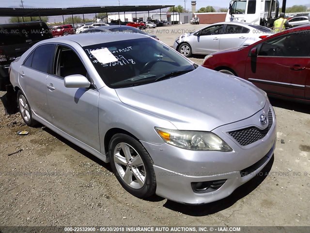 4T1BK3EK5BU616668 - 2011 TOYOTA CAMRY SE/LE/XLE SILVER photo 1