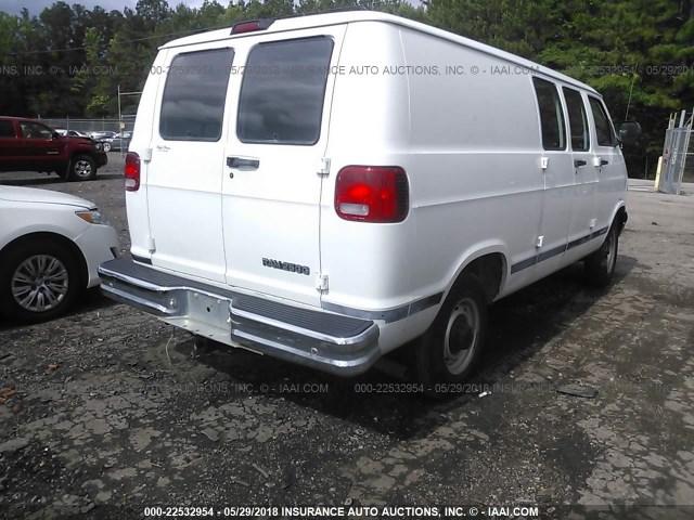 2B7JB21Y7XK568267 - 1999 DODGE RAM VAN B2500 WHITE photo 4