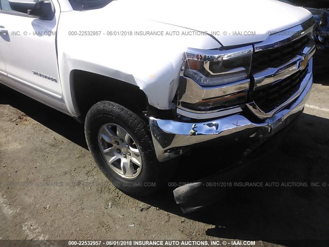 3GCPCREC6GG128438 - 2016 CHEVROLET SILVERADO C1500 LT WHITE photo 6