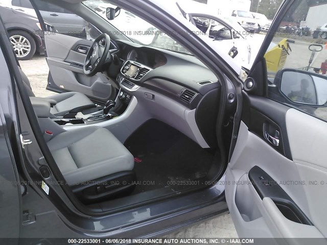 1HGCR3F84EA034558 - 2014 HONDA ACCORD EXL GRAY photo 5