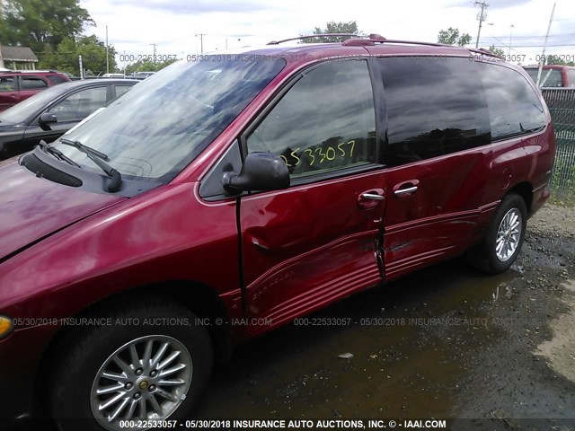 1C4GP64L9XB726861 - 1999 CHRYSLER TOWN & COUNTRY LIMITED RED photo 6