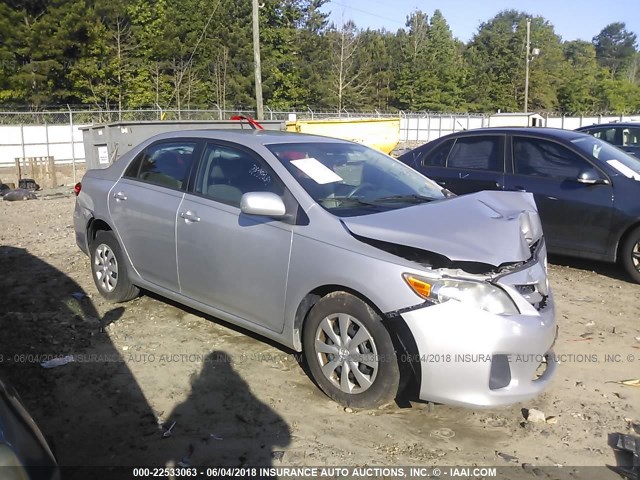 2T1BU4EE4BC638138 - 2011 TOYOTA COROLLA S/LE SILVER photo 1