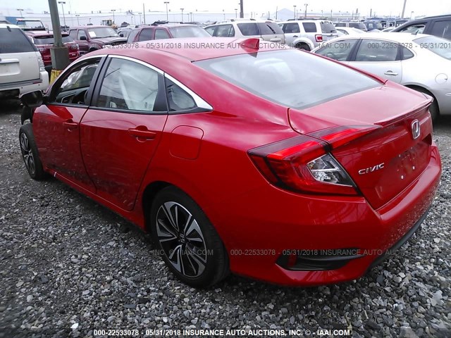 2HGFC1F79HH643225 - 2017 HONDA CIVIC EXL წითელი ფოტო 3