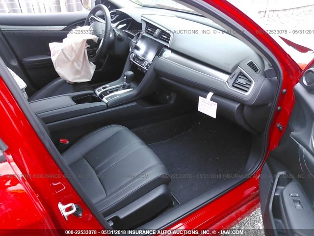 2HGFC1F79HH643225 - 2017 HONDA CIVIC EXL წითელი ფოტო 5