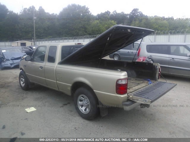 1FTYR14U31PA36771 - 2001 FORD RANGER SUPER CAB GOLD photo 3