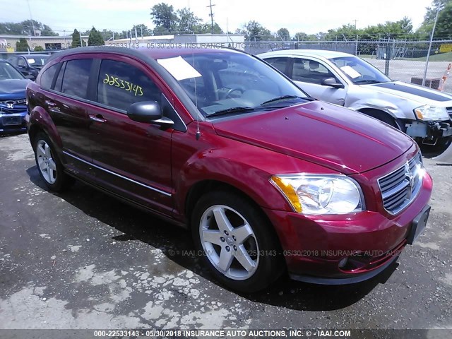 1B3HE78K17D428439 - 2007 DODGE CALIBER R/T RED photo 1