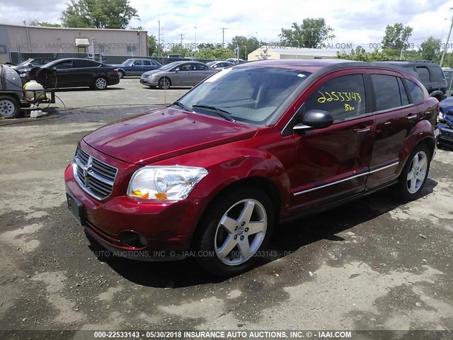 1B3HE78K17D428439 - 2007 DODGE CALIBER R/T RED photo 2