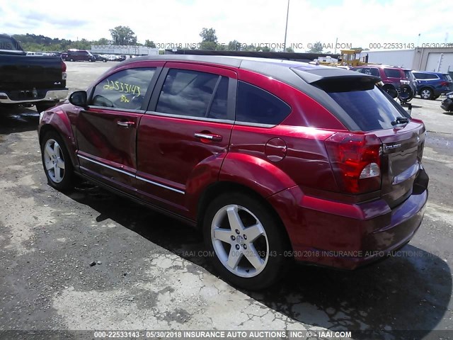 1B3HE78K17D428439 - 2007 DODGE CALIBER R/T RED photo 3