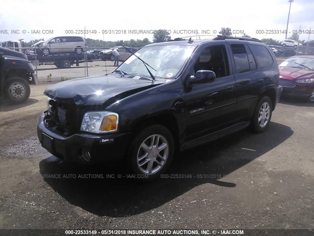 1GKET63M272244265 - 2007 GMC ENVOY DENALI BLACK photo 2