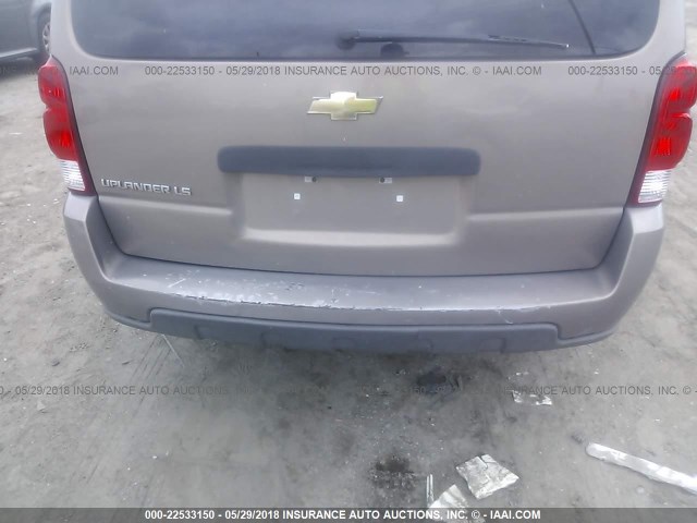 1GNDV23L86D237980 - 2006 CHEVROLET UPLANDER LS GOLD photo 6