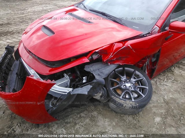 1C3CDFGB3GD816266 - 2016 DODGE DART GT SPORT RED photo 6