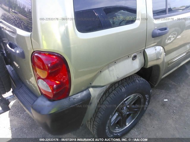 1J8GL38K43W642647 - 2003 JEEP LIBERTY RENEGADE GREEN photo 6