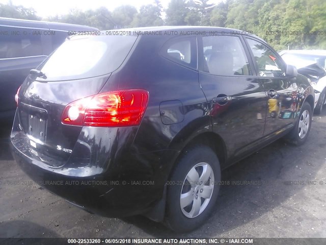 JN8AS58V69W182555 - 2009 NISSAN ROGUE S/SL BLACK photo 4