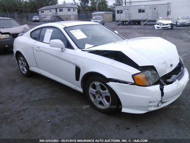 KMHHM65D34U139992 - 2004 HYUNDAI TIBURON WHITE photo 1