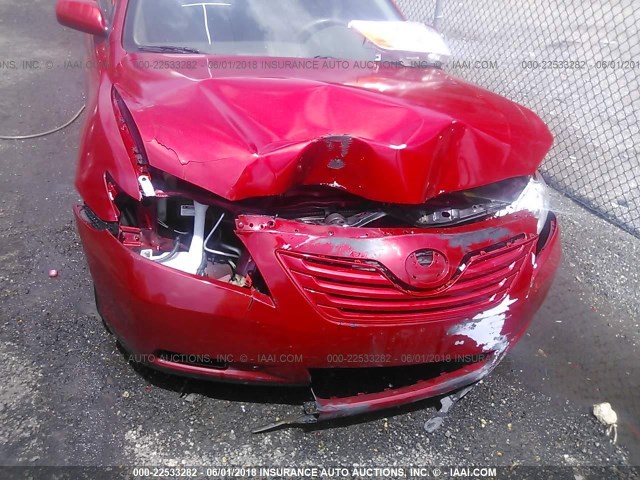 4T1BE46K99U411957 - 2009 TOYOTA CAMRY SE/LE/XLE წითელი ფოტო 6