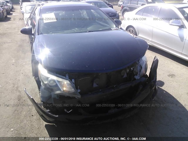 4T1BF1FK1CU174870 - 2012 TOYOTA CAMRY SE/LE/XLE BLACK photo 6