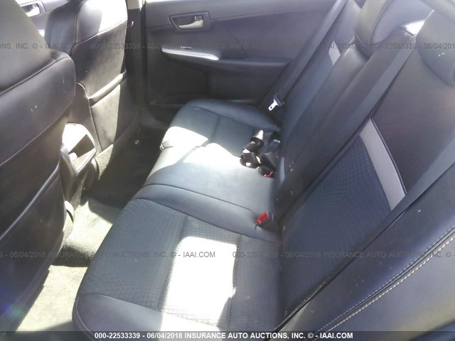 4T1BF1FK1CU174870 - 2012 TOYOTA CAMRY SE/LE/XLE BLACK photo 8