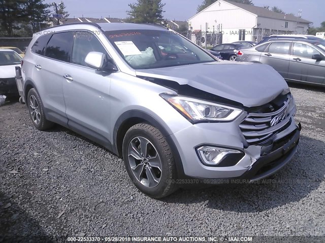 KM8SMDHF8GU154869 - 2016 HYUNDAI SANTA FE SE SILVER photo 1