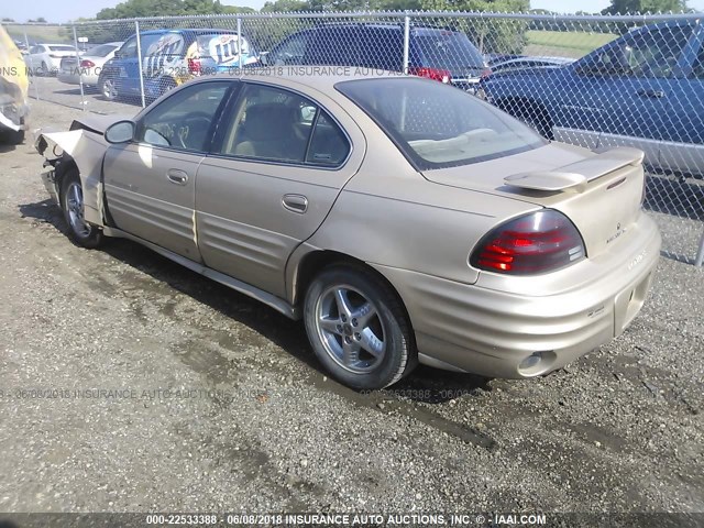 1G2NF52F92C109663 - 2002 PONTIAC GRAND AM SE1 GOLD photo 3