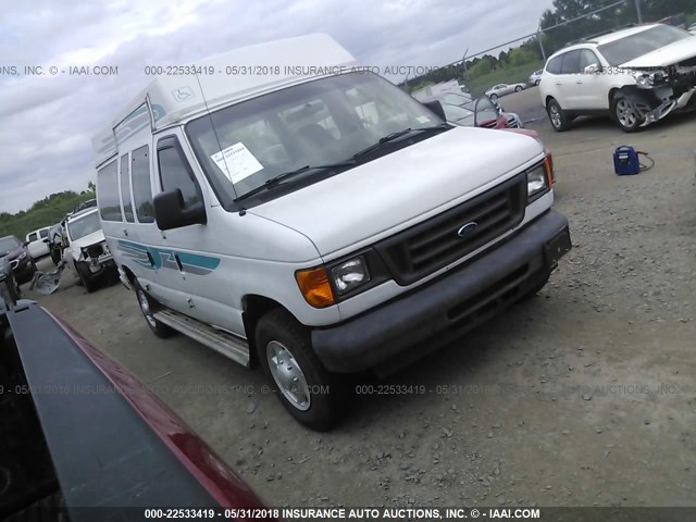 1FTNE24W35HB32230 - 2005 FORD ECONOLINE E250 VAN WHITE photo 1