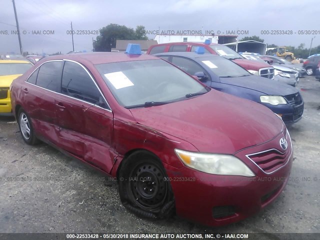 4T1BF3EK4AU508898 - 2010 TOYOTA CAMRY SE/LE/XLE RED photo 1