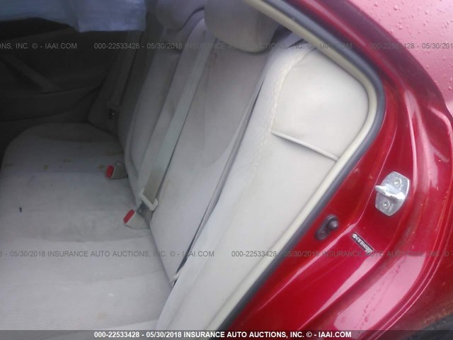 4T1BF3EK4AU508898 - 2010 TOYOTA CAMRY SE/LE/XLE RED photo 8