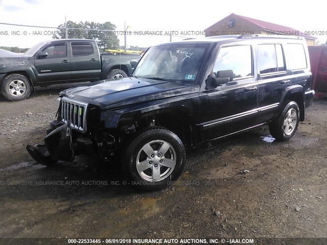 1J8HG48K77C647539 - 2007 JEEP COMMANDER BLACK photo 2