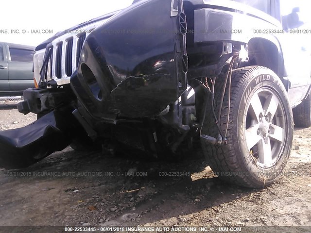 1J8HG48K77C647539 - 2007 JEEP COMMANDER BLACK photo 6
