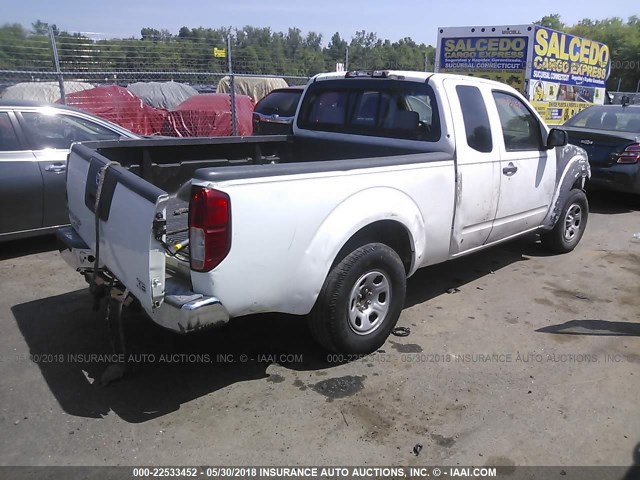 1N6BD06T16C407747 - 2006 NISSAN FRONTIER KING CAB XE WHITE photo 4