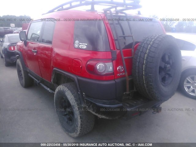 JTEBU4BF5CK131273 - 2012 TOYOTA FJ CRUISER RED photo 3