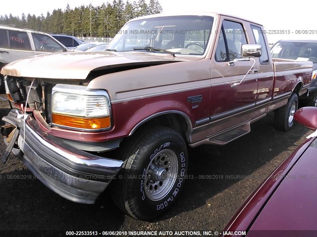 1FTHX26G3RKB06507 - 1994 FORD F250 BROWN photo 2