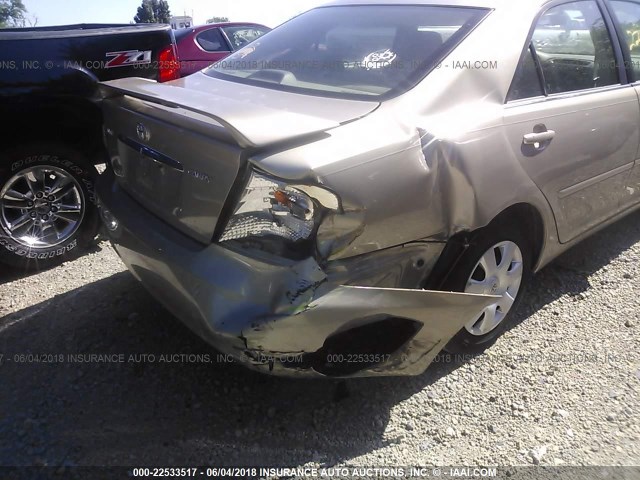 4T1BE32K23U218055 - 2003 TOYOTA CAMRY LE/XLE/SE ოქროსფერი ფოტო 6
