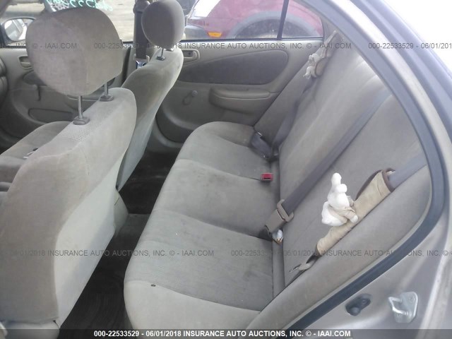 2T1BR12E11C426428 - 2001 TOYOTA COROLLA CE/LE/S TAN photo 8